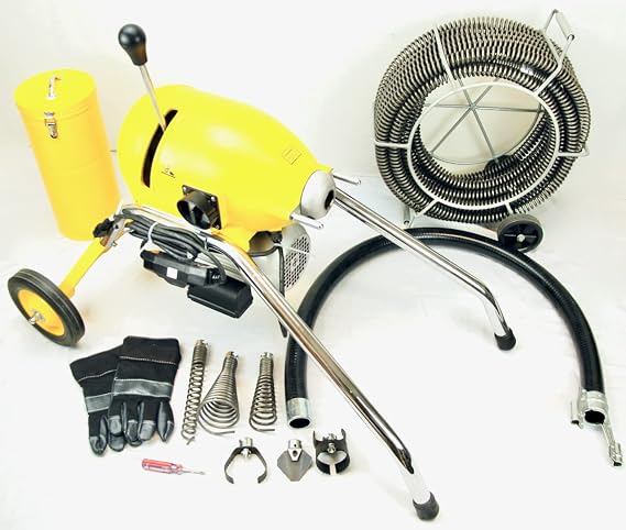 BLUEROCK Tools SDS200 1.5HP 2" - 8" inch Sectional Pipe Drain Cleaning Machine Snake Cleaner