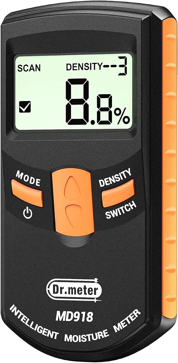 Dr.meter Pinless Wood Moisture Meter for Drywall Non-Destructive