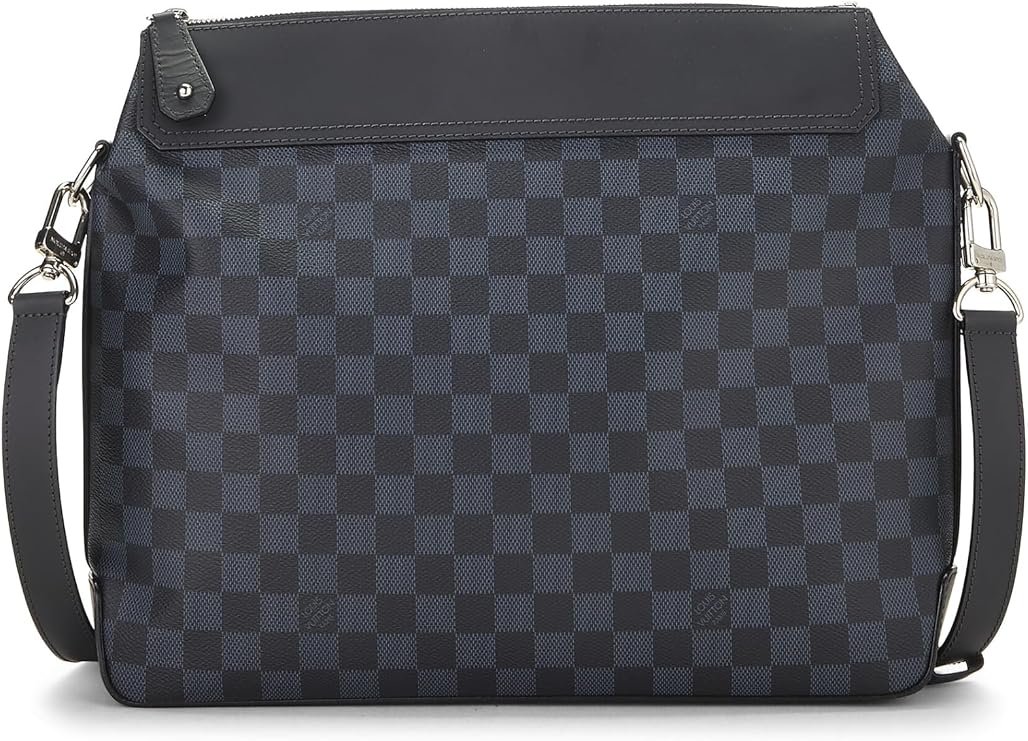Pre-loved Damier Cobalt Greenwich Messenger, Blue
