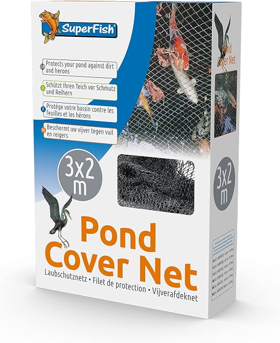 Superfish Pond Cover Net with 10 Pegs 3x2m