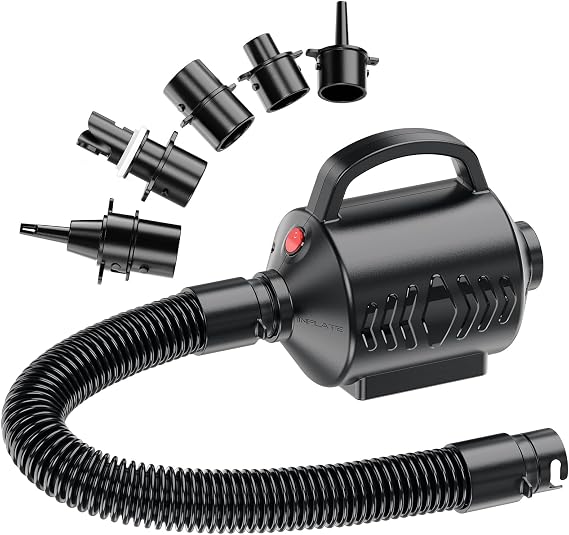 MAACLOUD Electric Air Pump for Inflatable Pool Toys: High Power Quick-Fill