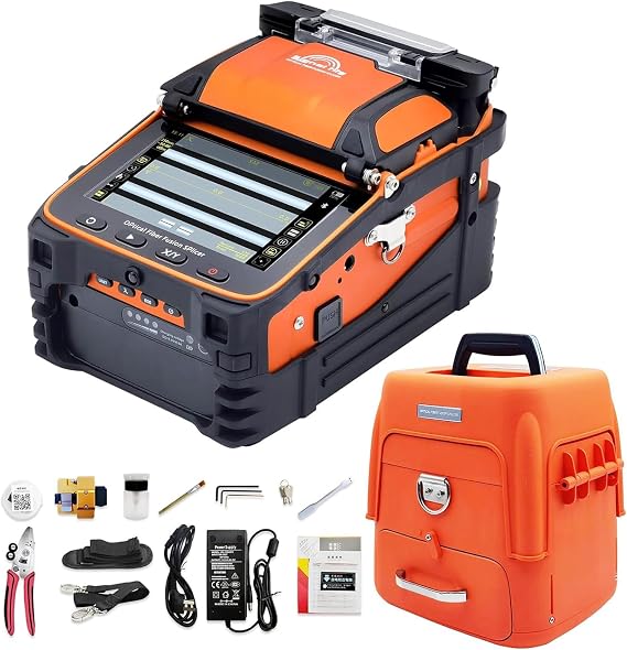 Signal fire AI-9 Optical Fiber Fusion Splicer, Fiber Fusion Splicer Features 5S Splicing 15S Heating for FTTH and Cable Splicing Projects (UK Plug)