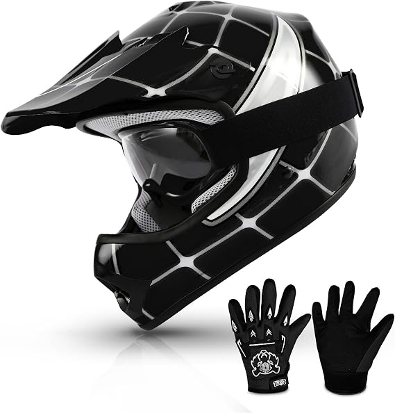 TCMT Youth Kids Dirt Bike Helmet DOT Approved Full Face Motocross Gear