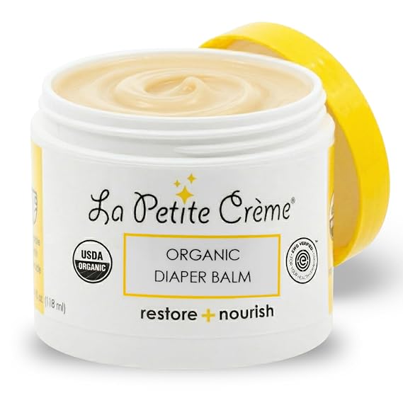 La Petite Creme Diaper Balm - Healing & Nourishing Diaper Rash Cream, 4 oz
