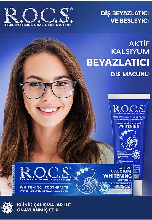 R.O.C.S. Aktif Kalsiyum Beyazlatıcı Diş Macunu – 94g