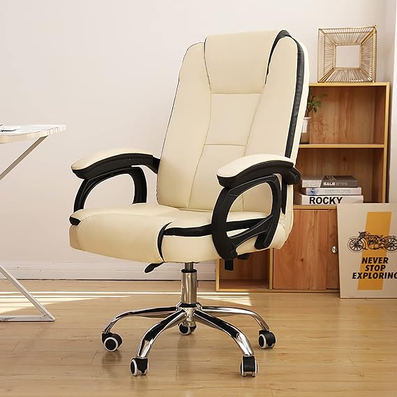 office chair gaming chair computer chair PU Leather Office Chair Ergonomic Comfortable Home Armchair Conference Chair Height Adjustable,High Back Computer Chair,Swivel Task Executive Chair f
