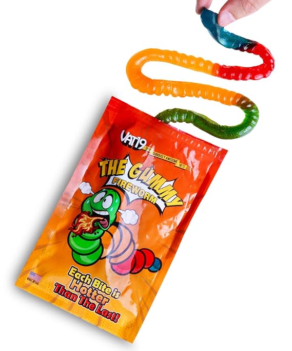 The Gummy FirewormTM - Two feet of increasing spiciness