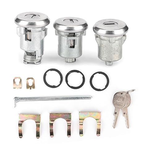 Door Trunk Key, Door Lock Cylinder Cutlass Doors/Trunk Cutlass Lock Locks Set Door Trunk Key Kit 654394765282 Replacement