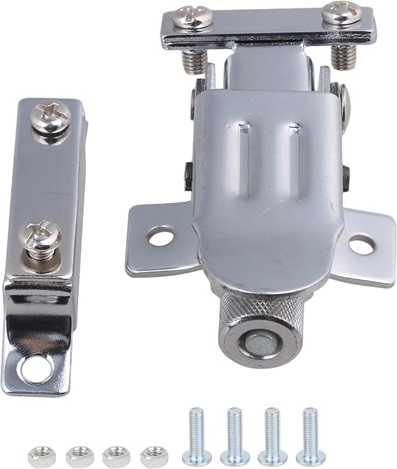 Lovermusic Silver 85x50mm Metal Type B Strainer Throw Off Butt End Set Replacement for Snare Drum