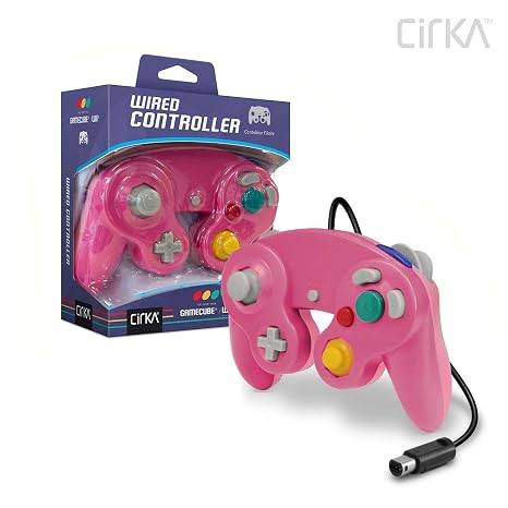 Cirka Wired GameCube Controller for GameCube(GC) / Wii - Bubblegum Pink