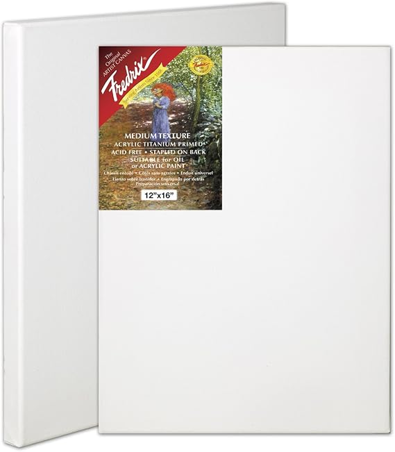 Fredrix 5056 Stretched Canvas, 20 by 20-Inch