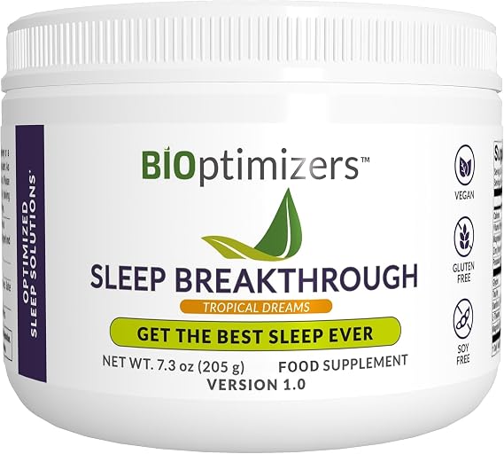 BIOptimizers Sleep Breakthrough Non Habit Forming, Tropical Dreams, 202.5 g