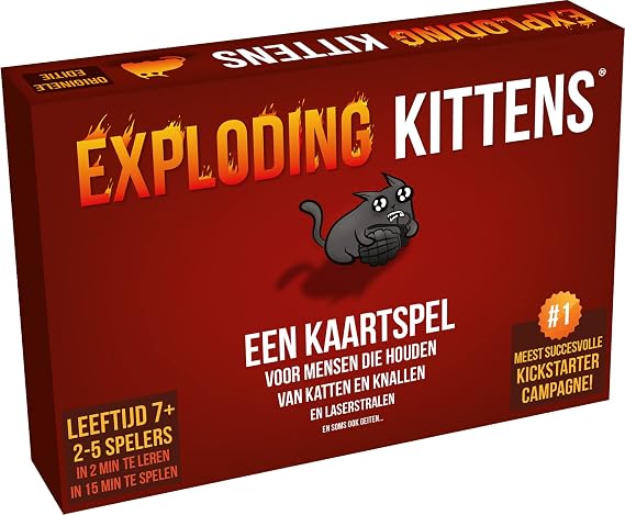 Exploding Kittens NL - Card Game - Party Game with Humor! - 7+ Players - 2-5 Players - English