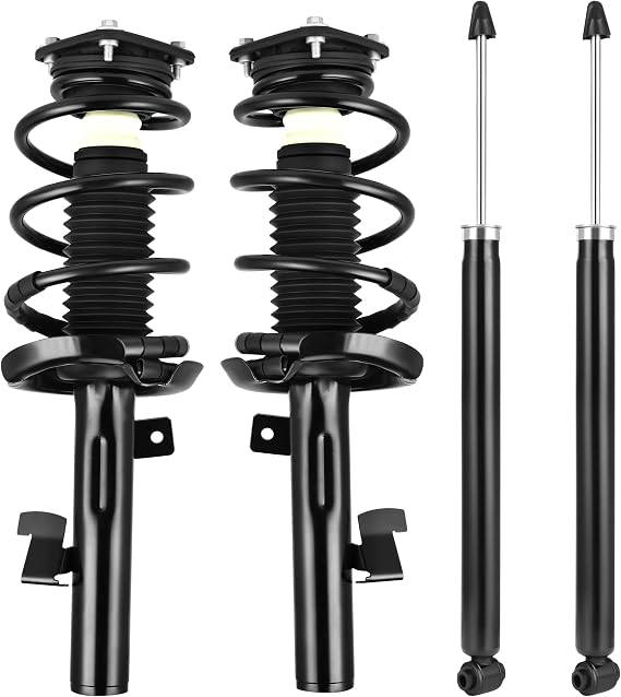 AUTOSAVER88 Front Pair Complete Struts Rear Shocks Assembly Compatible with 2004-2009 Mazda 3, 2006-2010 Mazda 5