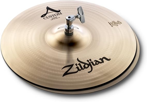 Zildjian A Custom Series - 14 Inch Hi-Hat Cymbals - Pair - Brilliant finish