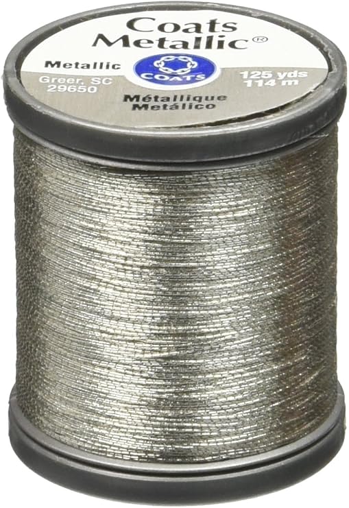 COATS & CLARK Metallic Thread, 125-Yard, Silver