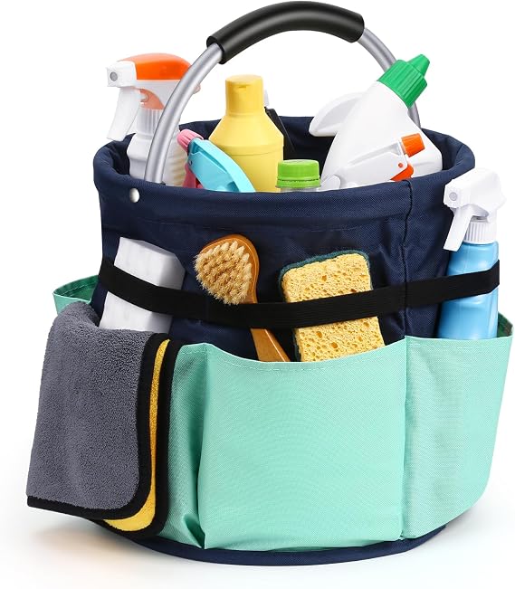 17L Cleaning Supply Caddy with Handle for Cleaning Supplies Organizer