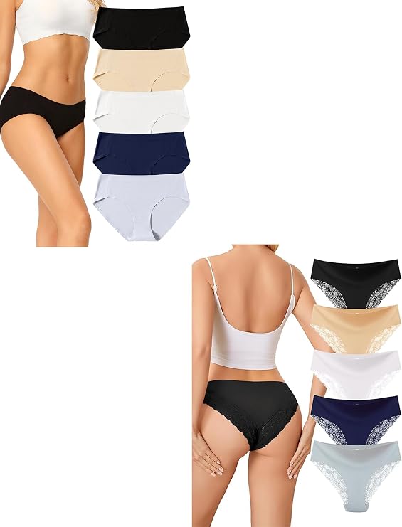 voenxe 10 Pack Women Hipster Underwear Size-S