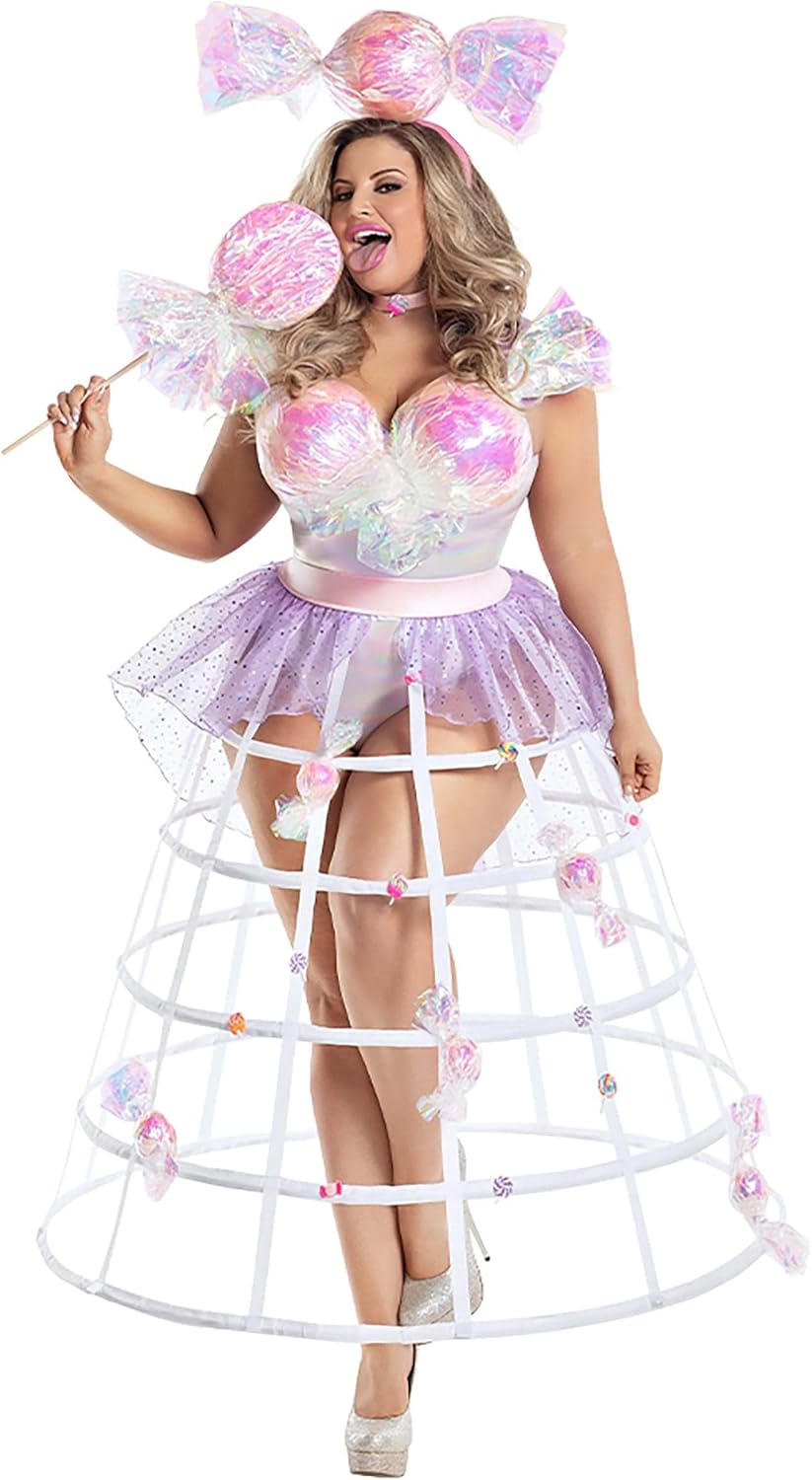Party King Womens Womens Plus Size Bon-bon Queen Costume
