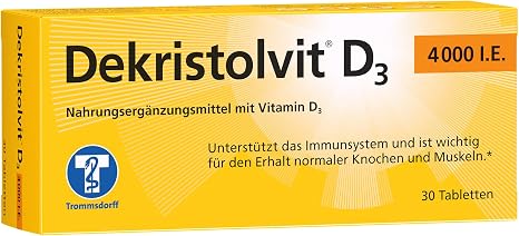 D3 4000 Tabletten für Immunsystem Vitamin D3 30 Stück