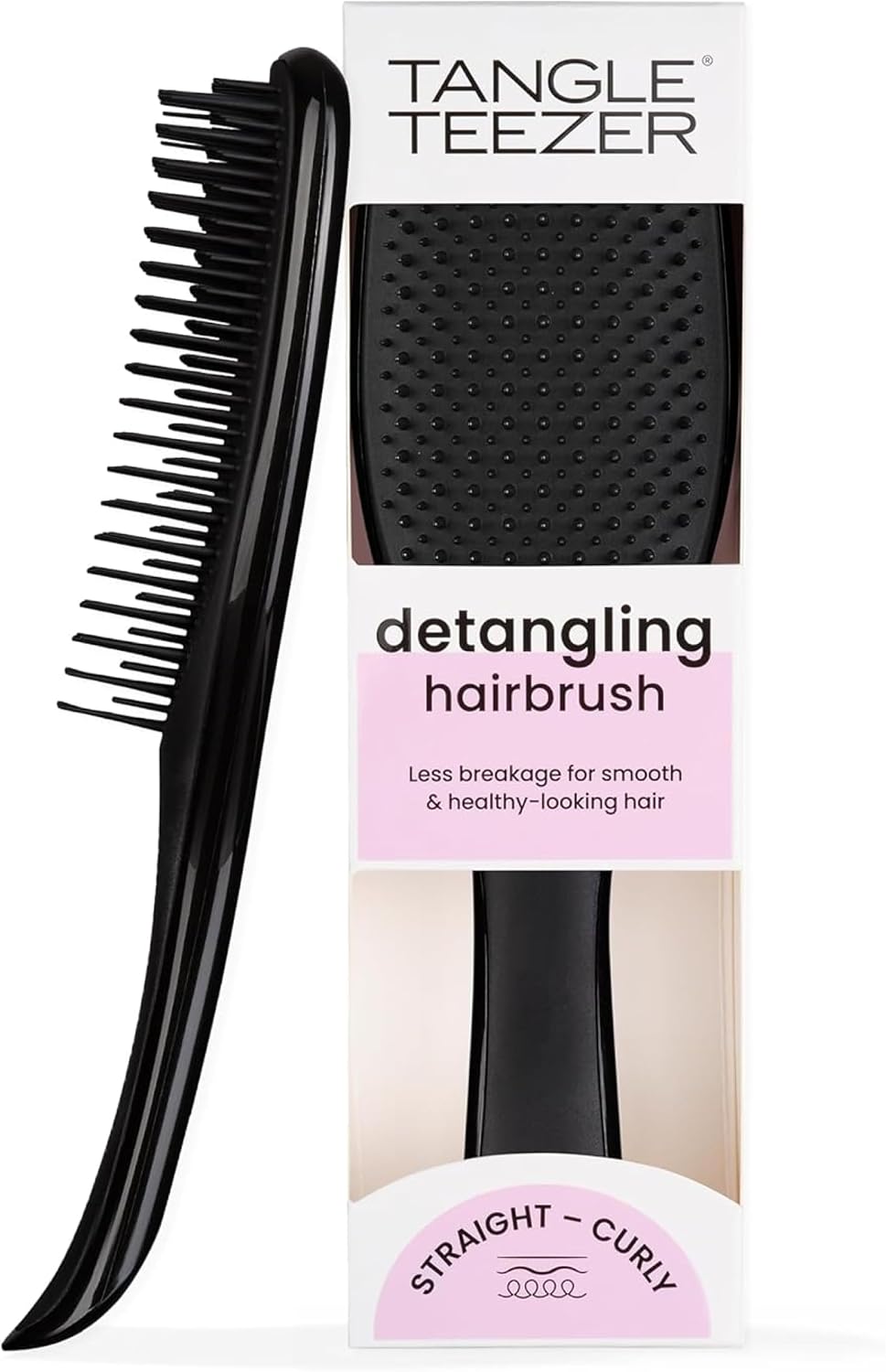 Tangle Teezer Wet Detangler Black Hair Brush And Comb