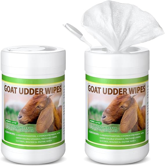 120 Pcs Goat Cow Sheep Udder Wipes, 5.5 x 7.8 Inches