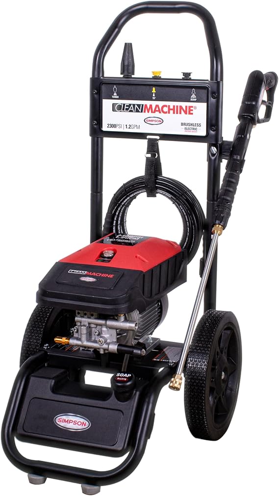 Simpson Clean Machine 2300 PSI Electric Pressure Washer, 1.2 GPM, 25' Hose