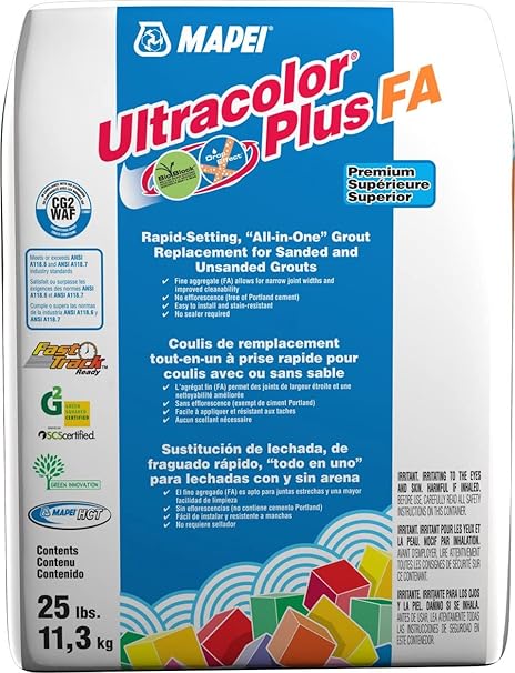 Mapei Ultracolor Plus FA Grout - 25 lbs (101 - Rain)