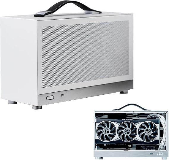 Desktop ITX Computer Case | Mini ITX Gaming PC Case Mini Tower Computer Case with USB Ports | Thick Portable Desktop Computer Empty Chassis PC Gaming Case Xuyue