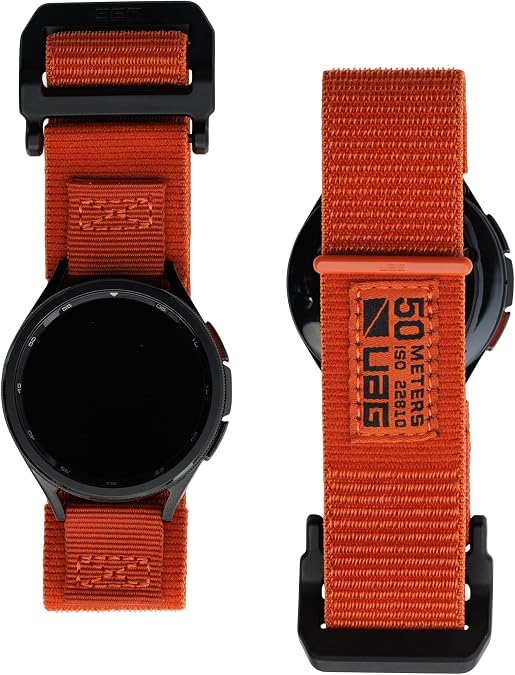 URBAN ARMOR GEAR UAG Compatible with Samsung Galaxy Watch Band Fits 20mm Lug Galaxy Watch 7/6 40/44mm, Watch 6 Classic 43/47mm Quick Release Nylon Replacement Active Sport Strap