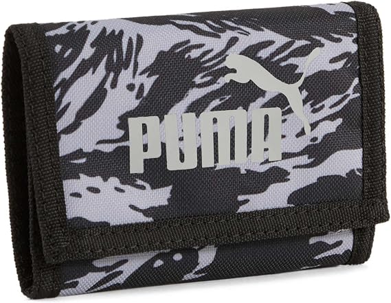 Puma Cüzdan Siyah Günlük Stil, Medium, 054758, PUMA Black-Gray Echo-Camou, üniseks-yetişkin