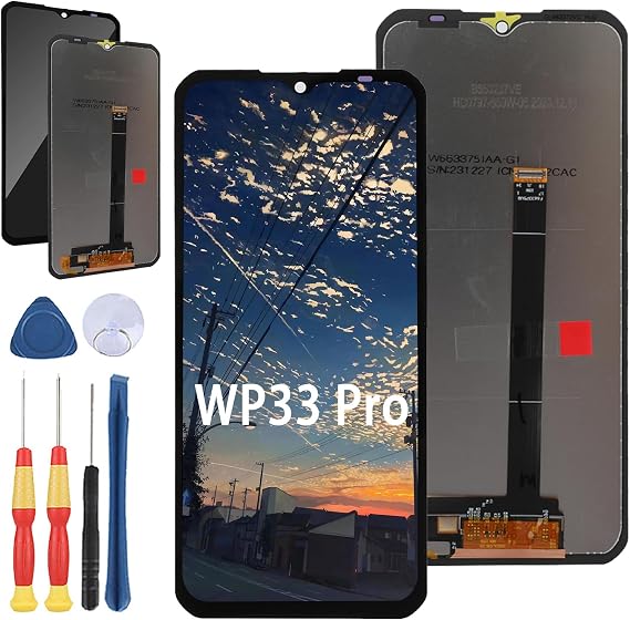 New LCD Screen Replacement for Oukitel WP33 Pro LCD Display Touch Screen Repair Parts with Tools