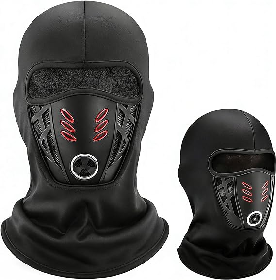 Balaclava Ski Face Mask Winter Windproof Warm Mask, Breathable Full Face Cover with Mesh Vent for Motorcycle, Skiing, Snowboarding & Cold Weather Riding