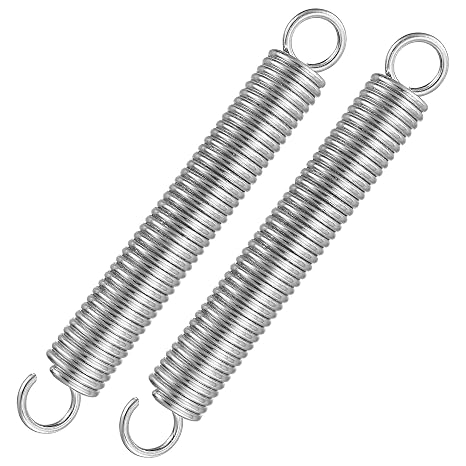 2 Pcs 190mm Extended Compressed Springs, Extension Spring, Dual Hook Tension Springs, Small Carbon Steel Replacement Spring for Tent Awning Caravan Trampoline Mounting, Wire Diameter 35mm/OD 25mm