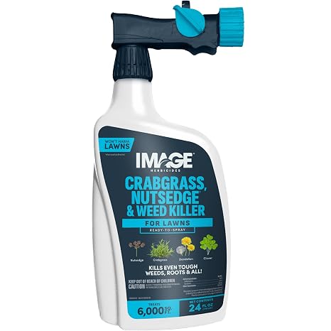 Image Herbicide Crabgrass, Nutsedge, Weed Killer for Lawns, 24 fl oz