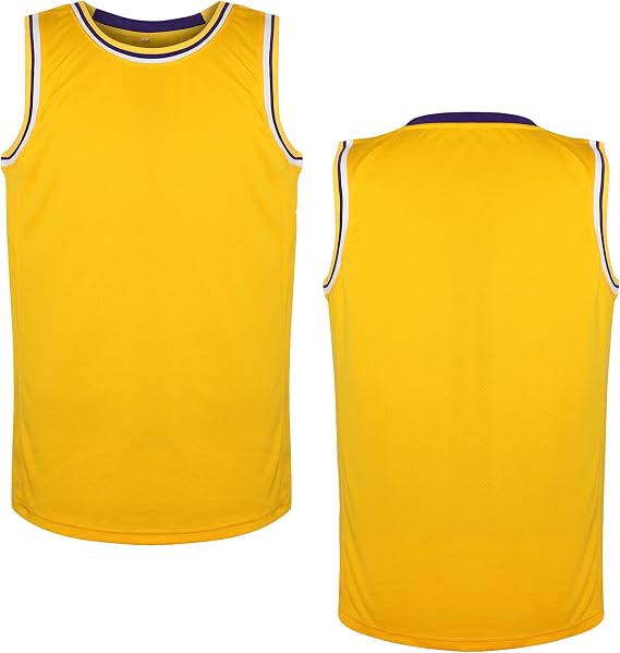Blank Basketball Jersey Men's Mesh Athletic Sports Shirts Black Yellow White Blue Red S-3XL