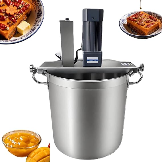 Automatic Food Mixer 15L/25L/40L/60L,Commercial Automatic Pot Stirrer,Stainless Steel Mixing Machine,Adjustable Speed Control for Making Jam, Sauce(40L)