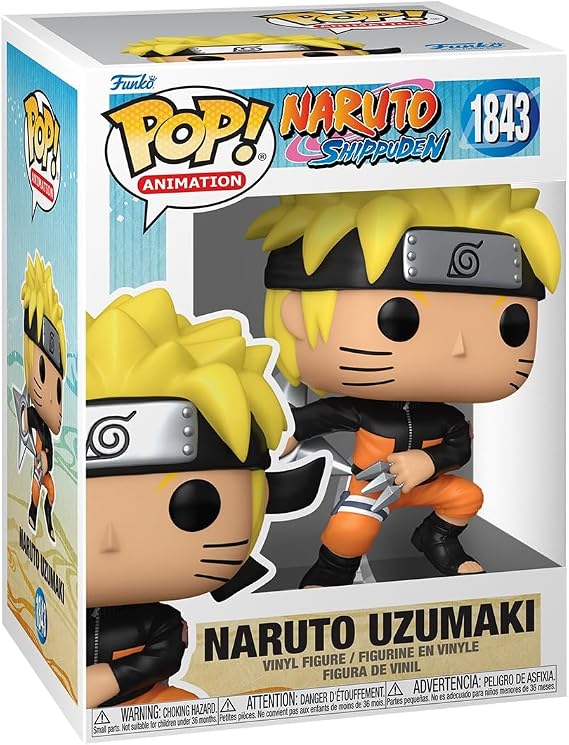 Funko POP! Animation: Naruto Shippuden - Naruto (1 in 6 Chase Chance) | Official Anime Merch - Collectable Vinyl Figurine for Shelf Display - Birthday Gift Idea for Fans and Collectors