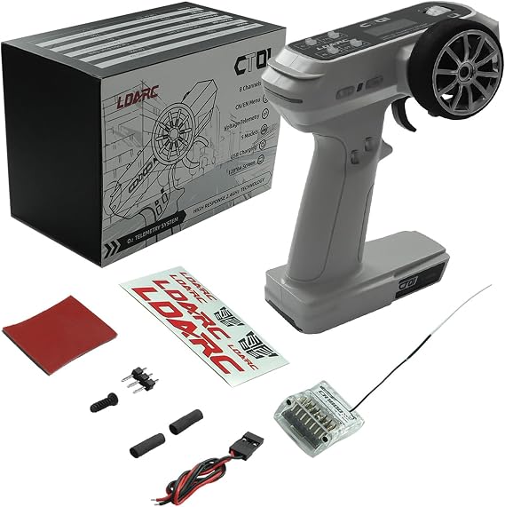 CT01 8CH Remote Control Bidirectional 2.4GHz Controller Receiver Kit for RC Crawler Car Boat