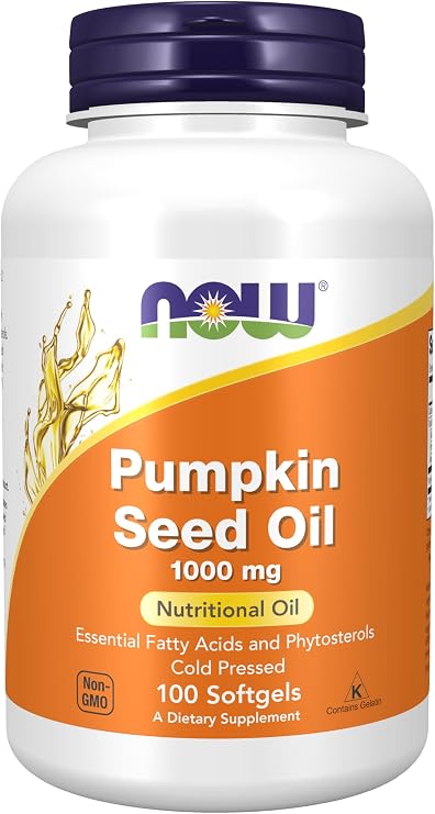 NOW Supplements, Pumpkin Seed Oil 1000 mg, Cold Pressed, 100 Softgels