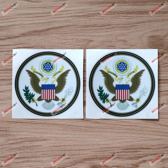 2X Reflective 7.6cm Great Seal of United States American USA Decal Sticker Car Vinyl