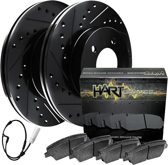 Hart Brakes Front Brake Kit Fits 2011 BMW 335d; 2011-2013 BMW 335i, 335is