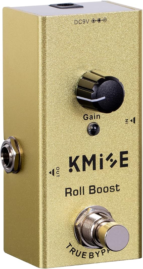 Kmise Roll Boost Electric Guitar Effects Pedal,True Bypass,TipNegative