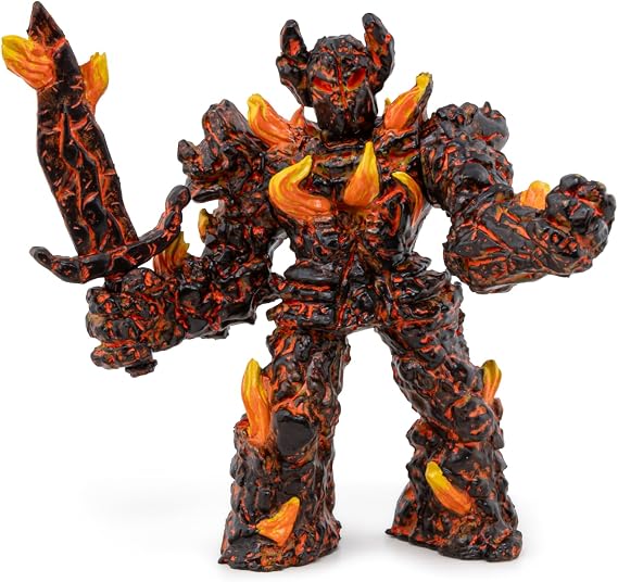 Papo Realistic Fire Golem Figurine Toy, Fantasy Collection, Kids Ages 3+
