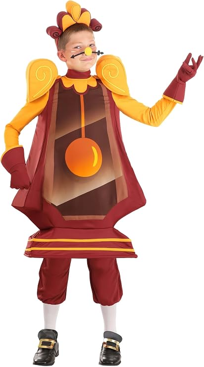 Disney Kids Cogsworth Costume - Tunic, Pants, Gloves, Headband, and Felt Nose Piece