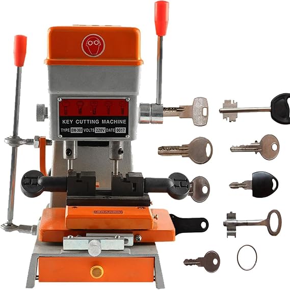 Professional Key Duplicating Machine, Vertical Key Cutting Machine, Automatic Key Copier Machine for Making Keys, Universal Key Copy Tool Locksmith Tools,for Door and Car Lock Key-110v,220V,220V