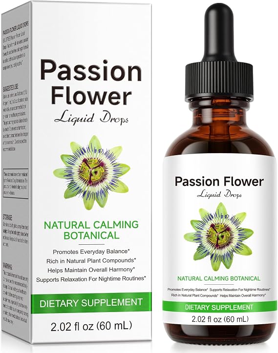 Passion Flower Nutrient Solution - Helps Sleep, Maintains Good Skin Condition- Sleep Aid, Achieve Good State of Mind, Improves Sleep Drops, Promote the Release of Hormones