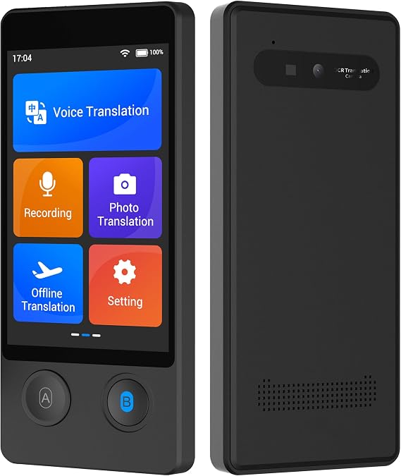 ANFIER Language Translator Device No WiFi Needed 2024 Voice Translation Updated Offline Translator in 16 Languages Online for 144 Languages 97% High Accuracy for Travel Business