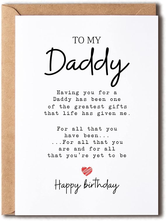 To My Daddy - Daddy's Greatest Gifts - Birthday Card