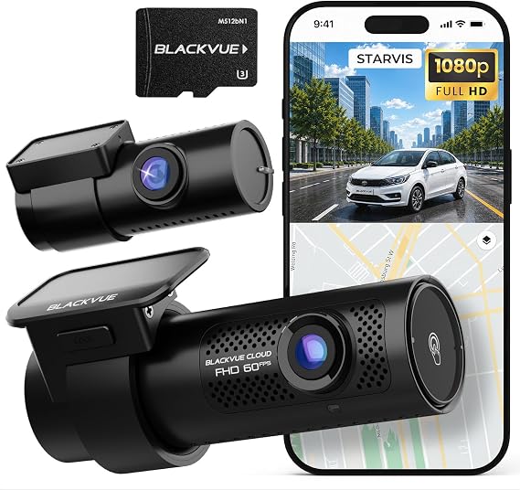 BlackVue DR770X II, 1080P Full HD Dash Cam Front, STARVIS, Free 256GB Card